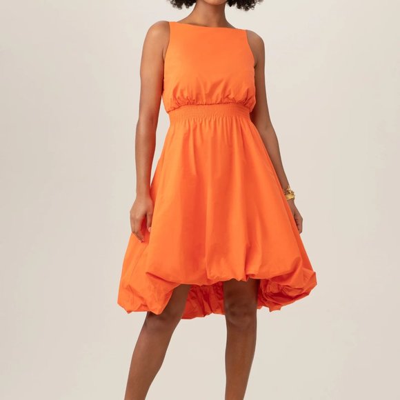 NWT$398 Trina Turk Sought After High-Low Poplin Dress A-Line Bubble Skirt sz L - Picture 16 of 16